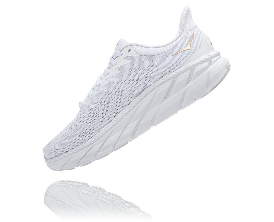 Hoka One One Hardloopschoenen Heren - Clifton 7 - Wit - VT2453081